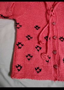 [Unisex] handmade Adorable Pink Knit Sweater