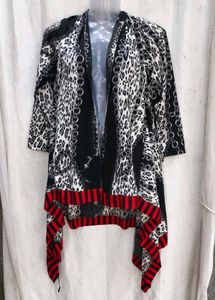 I. Stylish Women's Printed Open Front Cardigan
