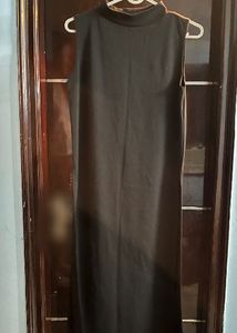Sleeveless Mock Neck Maxi Dress
