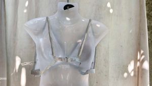 Sparkling Silver Bikini Top