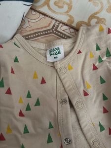 New Born Baby Suit Cream Colour