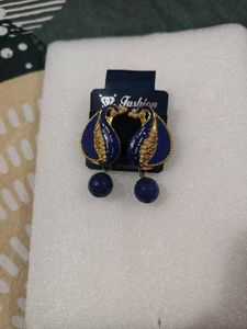 Exquisite Peacock Blue Earrings