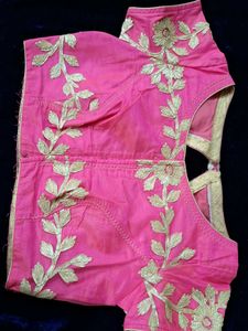 Elegant Pink Gota patti work Blouse
