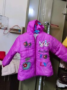 Girls Pink Padded Coat