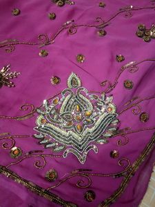 Embroidered Silk Saree