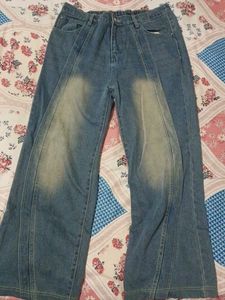 Wide Leg Denim Jeans