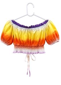 RAINBOW OFF SHOULDER TOP