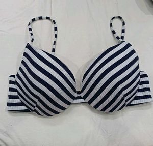 Striped 💙Bikini Top