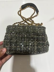 Guess Tweed Crossbody Bag