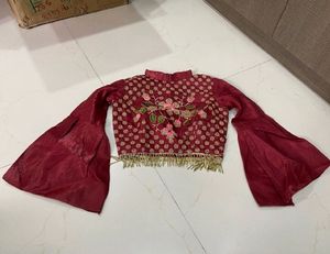 Hand embroidery Premium Blouse With Lehnga