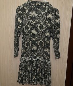 Vintage Floral Print Dress