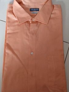 Van Heusen Flex Peach Dress Shirt