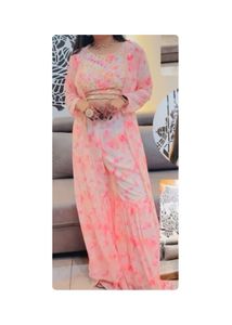 Boho Tie-Dye Sharara Set with Jacket