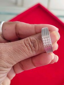 92.5 men's Ring Sparkling Diamond Band
