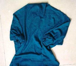 Cozy TEAL Turtleneck Sweater