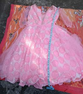 Baby Pink Girl Concan Dress