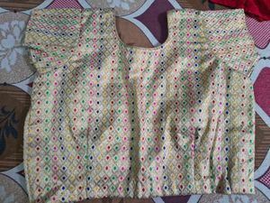 Embroidered Silk Blouse