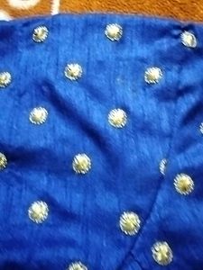 Blue Dotted Blouse