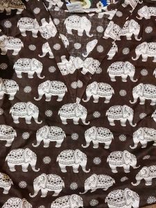 Boho Elephant Print Kurta