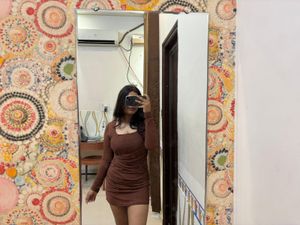 Chic Brown Ruched Mini Dress