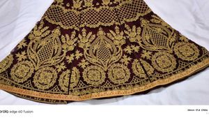 Baby Girls Bridal Elegant Brocade Lehenga Koti