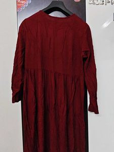 Aayu maroon Kurta embellished