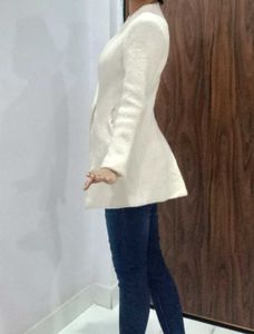 Off White Slim Fit Blazer