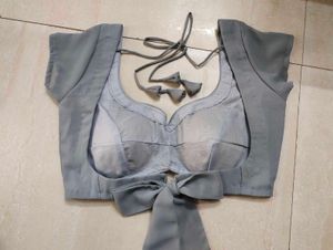 knotted backless blouse