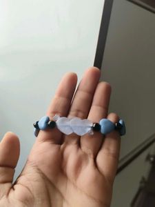 Cute Blue Heart Charm Bracelet