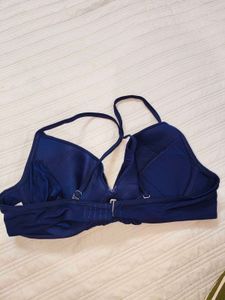 Chic Navy Blue Bikini Top