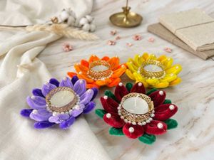 Lotus Tealight Candle Holders 🪔