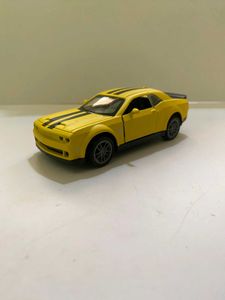 Yellow Dodge Challenger Toy Car