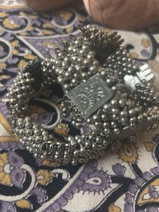 Antique Silver Kada Bracelet