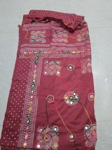 Maroon Embroidered Lehenga Choli Fabric