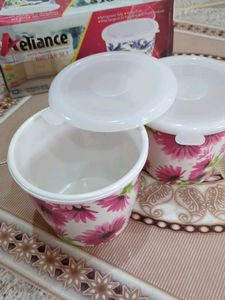 Beautiful Floral Design Storage Jars