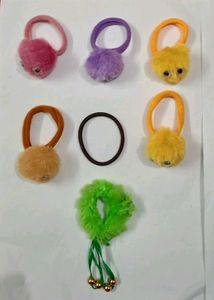 Hair Accessories Bands Rubber Clip Pack Of 11