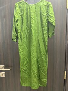 Green Embroidered Kurta