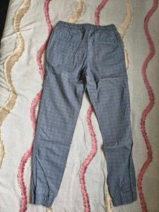 Blue Casual Pants