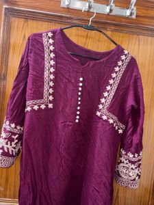 🌸Rayon Purple Kurta
