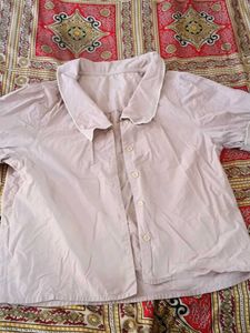 Light Purple Collared Button-Up Shirt