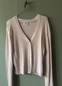JDY by ONLY  Ribbed Knit Button-Front Cardigan