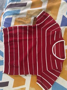 red crop top