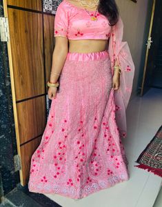 Heavy Diamond Work Lehnga Set ( Stich Blouse, Lehn