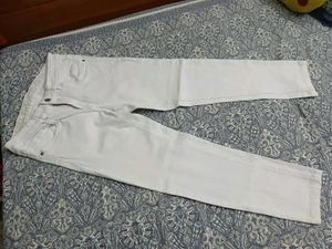 Classic White Denim Jeans