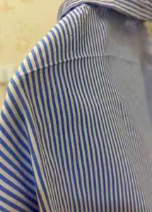 XL Blue and White Striped H&amp;M Shirt
