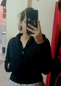 Cozy Black Zip-Up Hoodie
