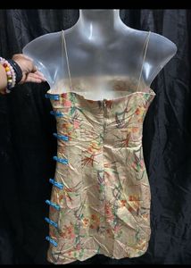 Floral Print Strappy Mini Dress