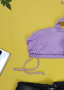 One Shoulder Swim Top