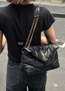 Saint Laurent Black Leather Shoulder Bag