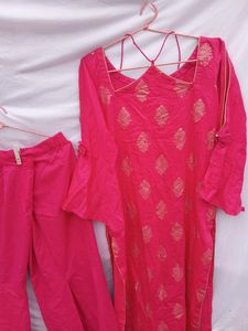 Megenta Sharara Set
